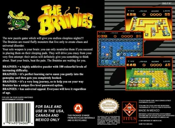 Brainies, The (USA) box cover back